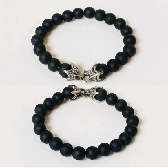 David Yurman Black Onyx Spiritual Bead Bracelet - Picture 2 of 6